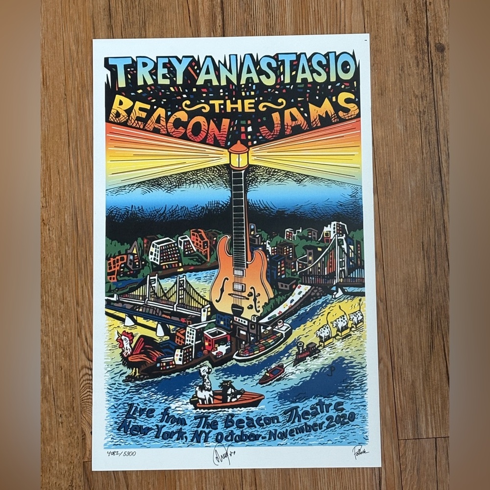 Trey Anastasio The Beacon Jams Poster Signed/Numbered